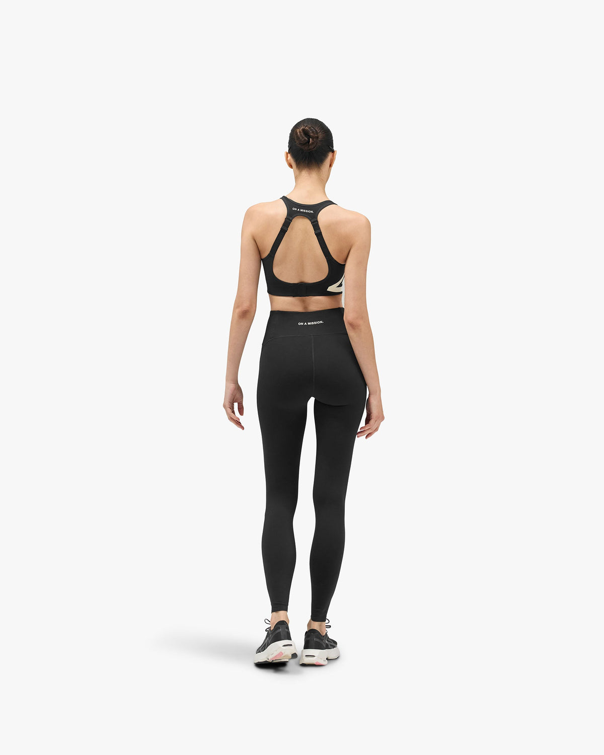 REPRESENT 247 On A Mission High Support Sports Bra - Jet Black