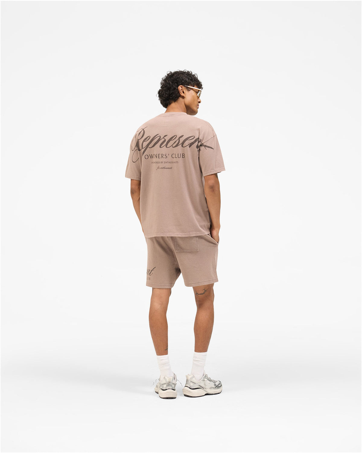 REPRESENT Represent Owners Club Script T-Shirt - Truffle