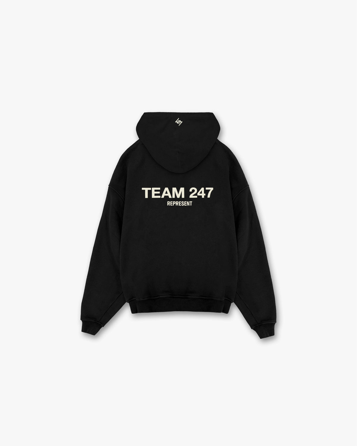 REPRESENT Team 247 Oversized Hoodie - Jet Black