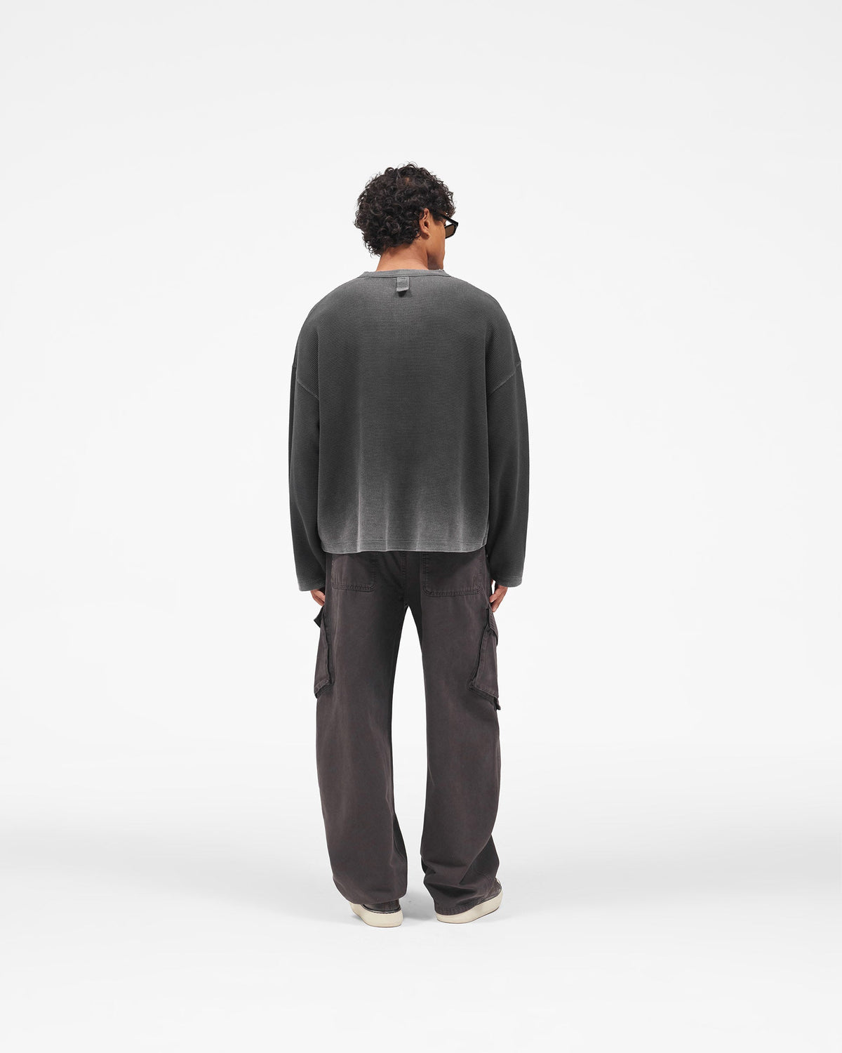 REPRESENT Heavyweight Henley Sweater - Vintage Black