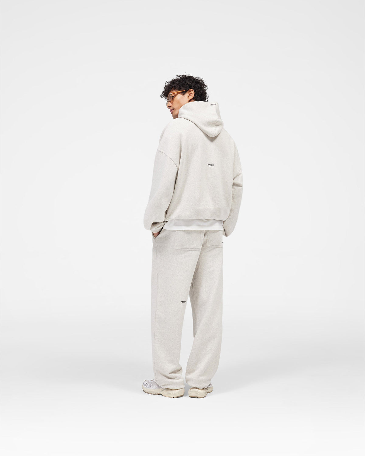 REPRESENT Micro Owners Club Hoodie - Cream Marl