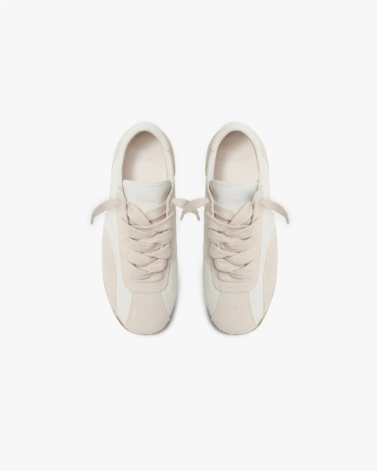 REPRESENT Low-Pro Leather Suede - Flat White Grey