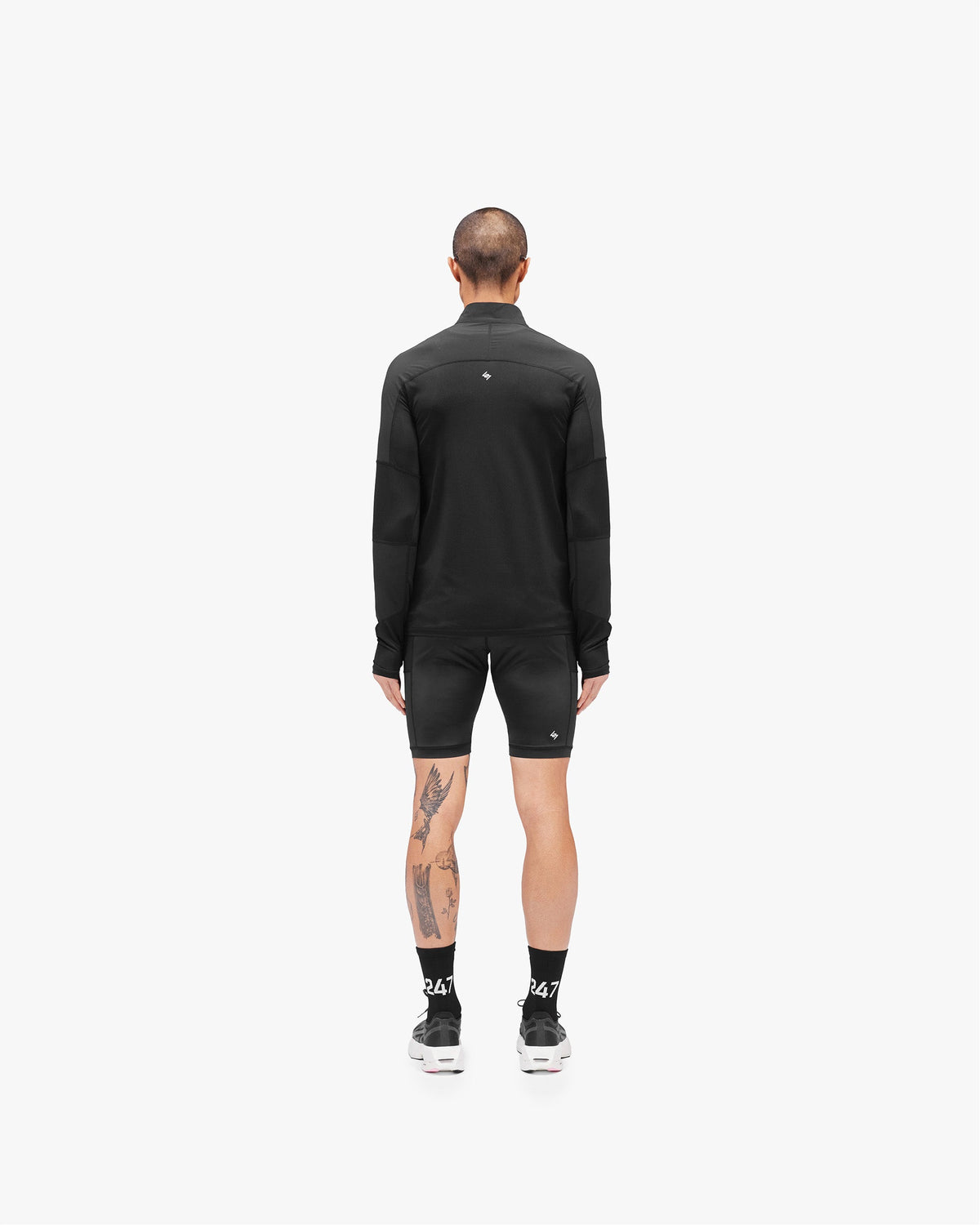 REPRESENT 247 Run Quarter Zip - Jet Black