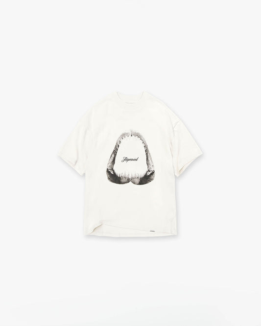 REPRESENT Shark Jaws T-Shirt - Flat White