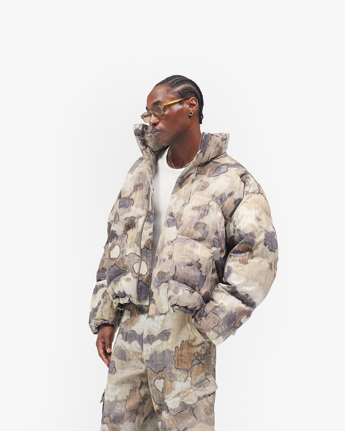 REPRESENT Riot Puffer - Khaki