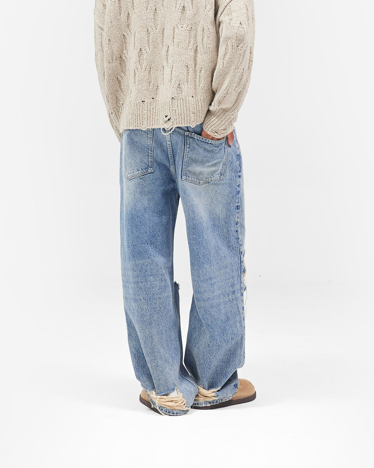 REPRESENT R3 Baggy Jean - Moss Blue