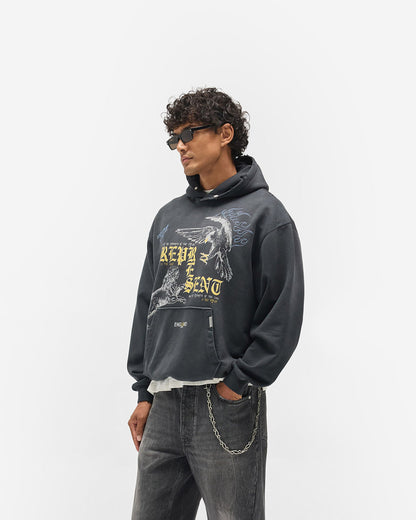 REPRESENT Enemy Hoodie - Washed Black