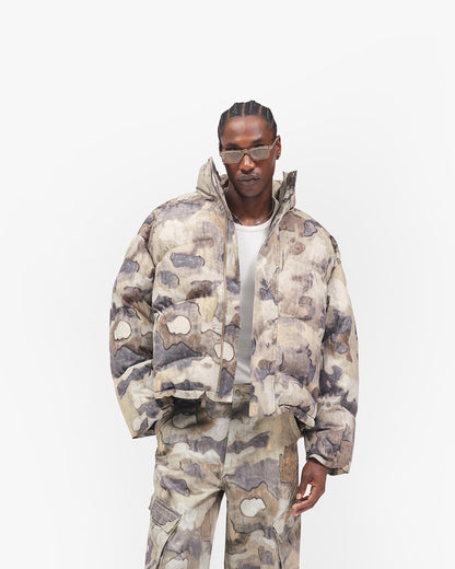REPRESENT Riot Puffer - Khaki