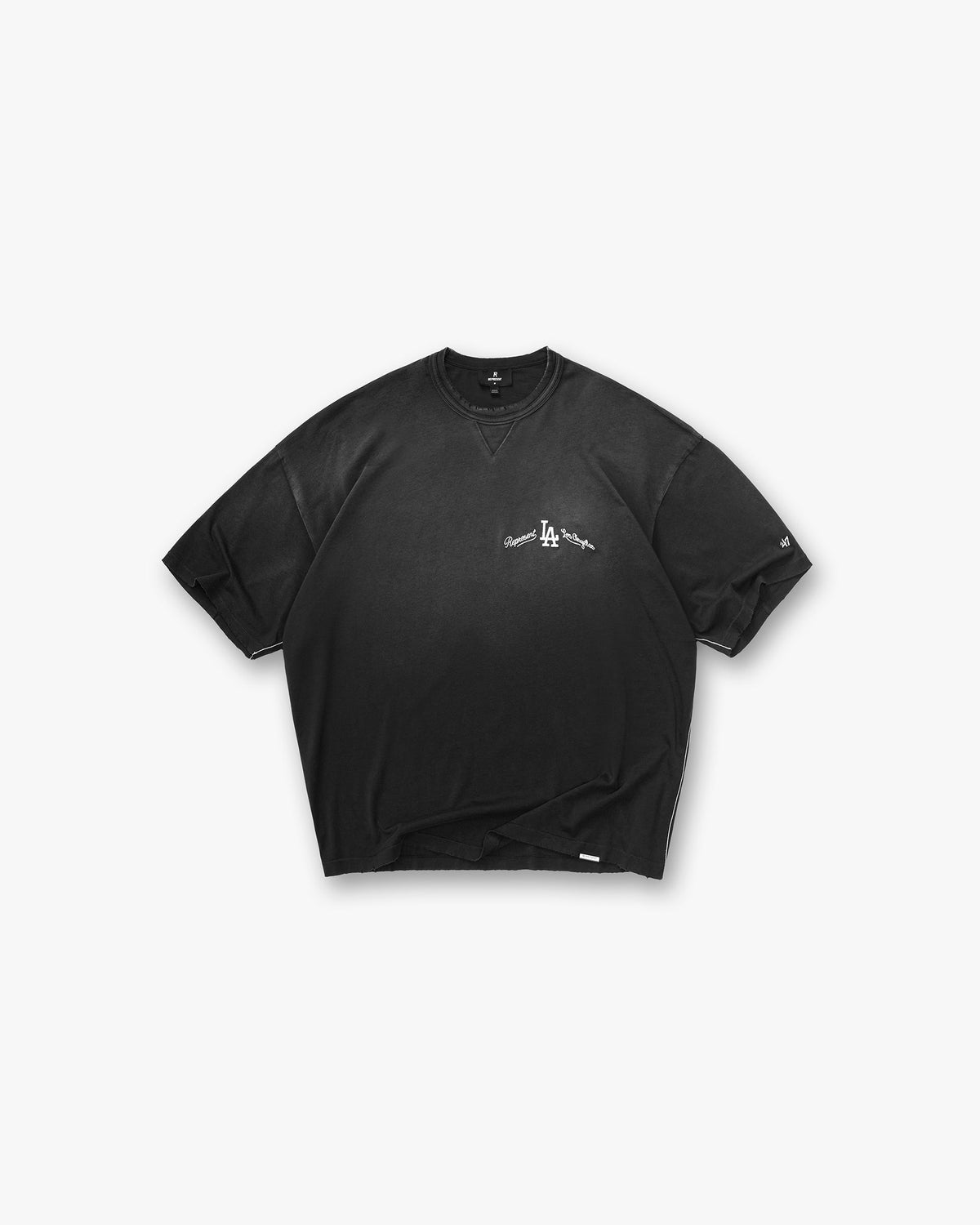 REPRESENT Los Angeles Dodgers x Represent T-Shirt - Stained Black