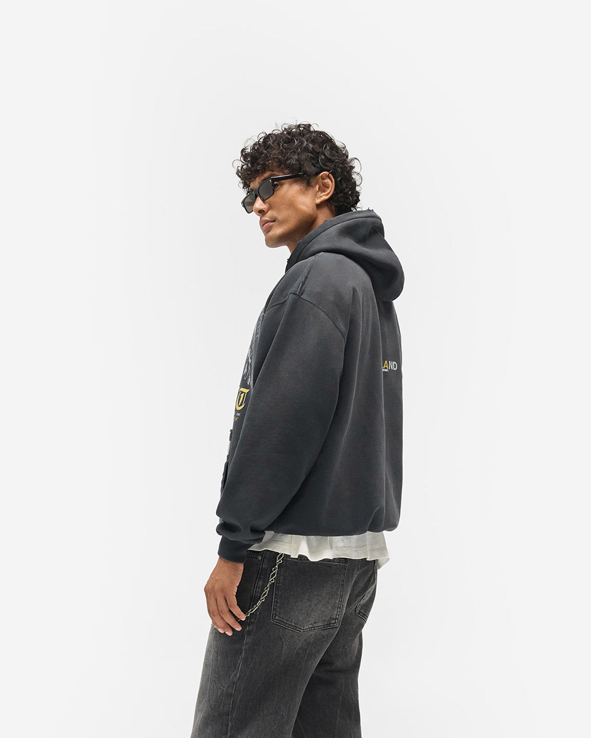 REPRESENT Enemy Hoodie - Washed Black