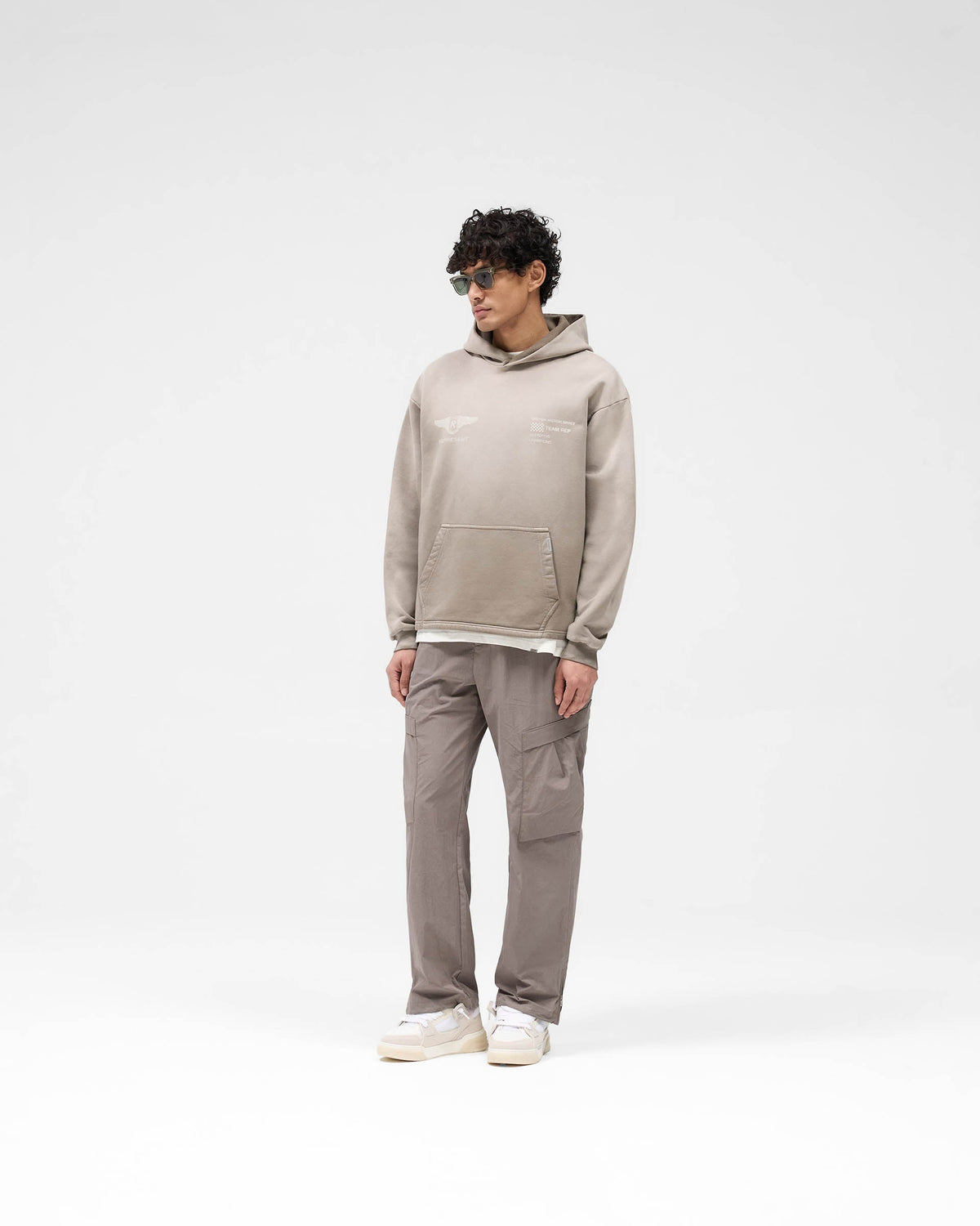 REPRESENT Team Rep Hoodie - Dark Taupe