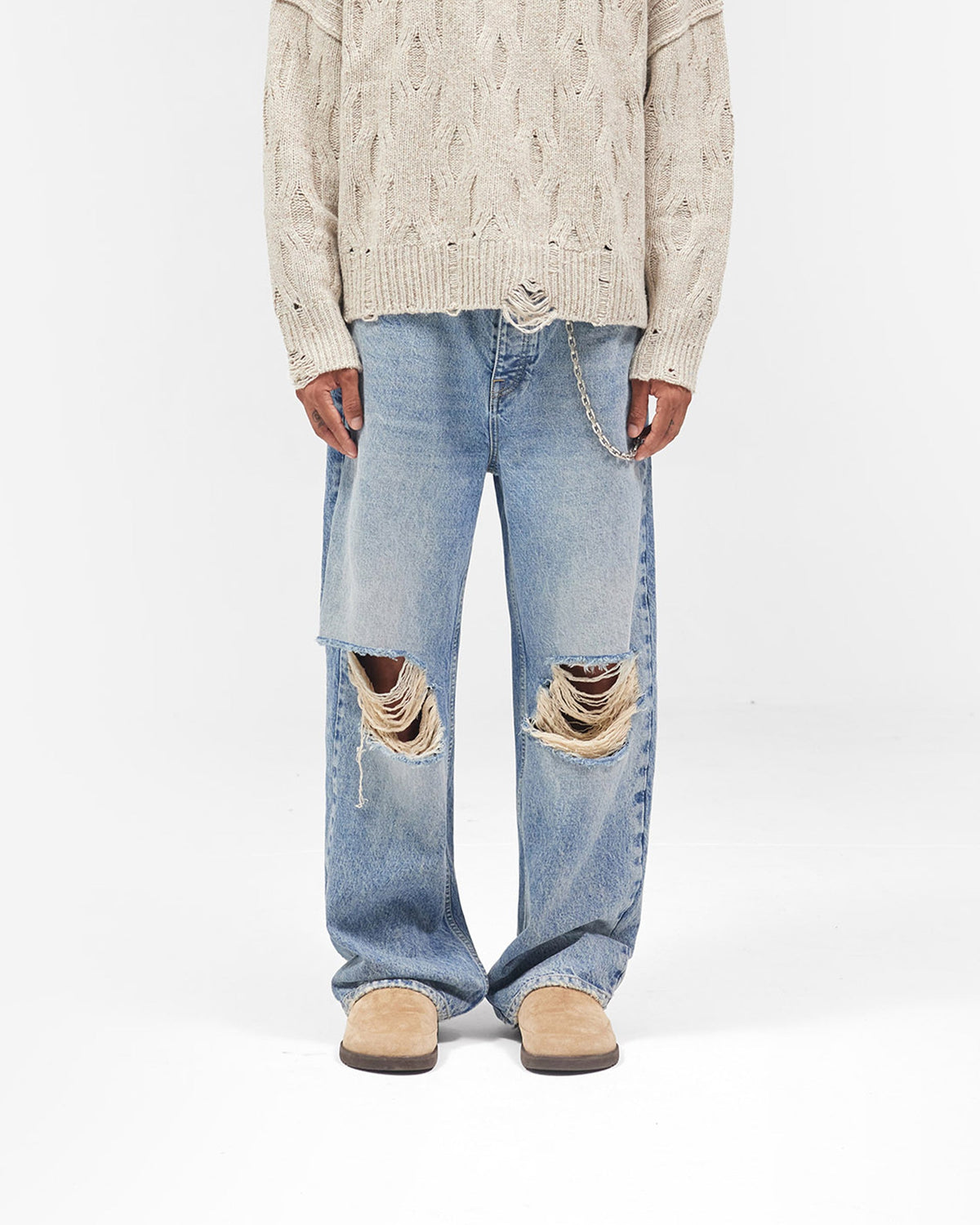 REPRESENT R3 Baggy Jean - Moss Blue
