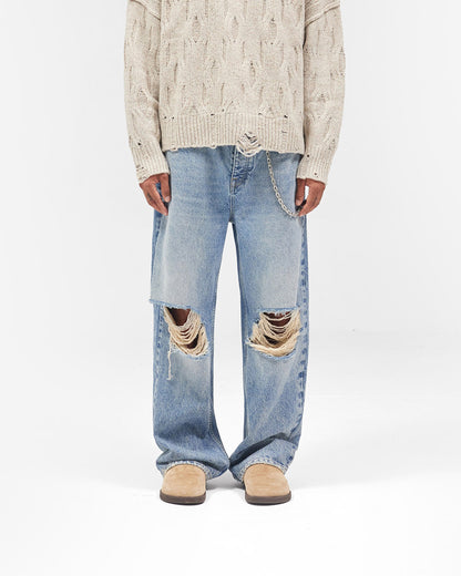 REPRESENT R3 Baggy Jean - Moss Blue