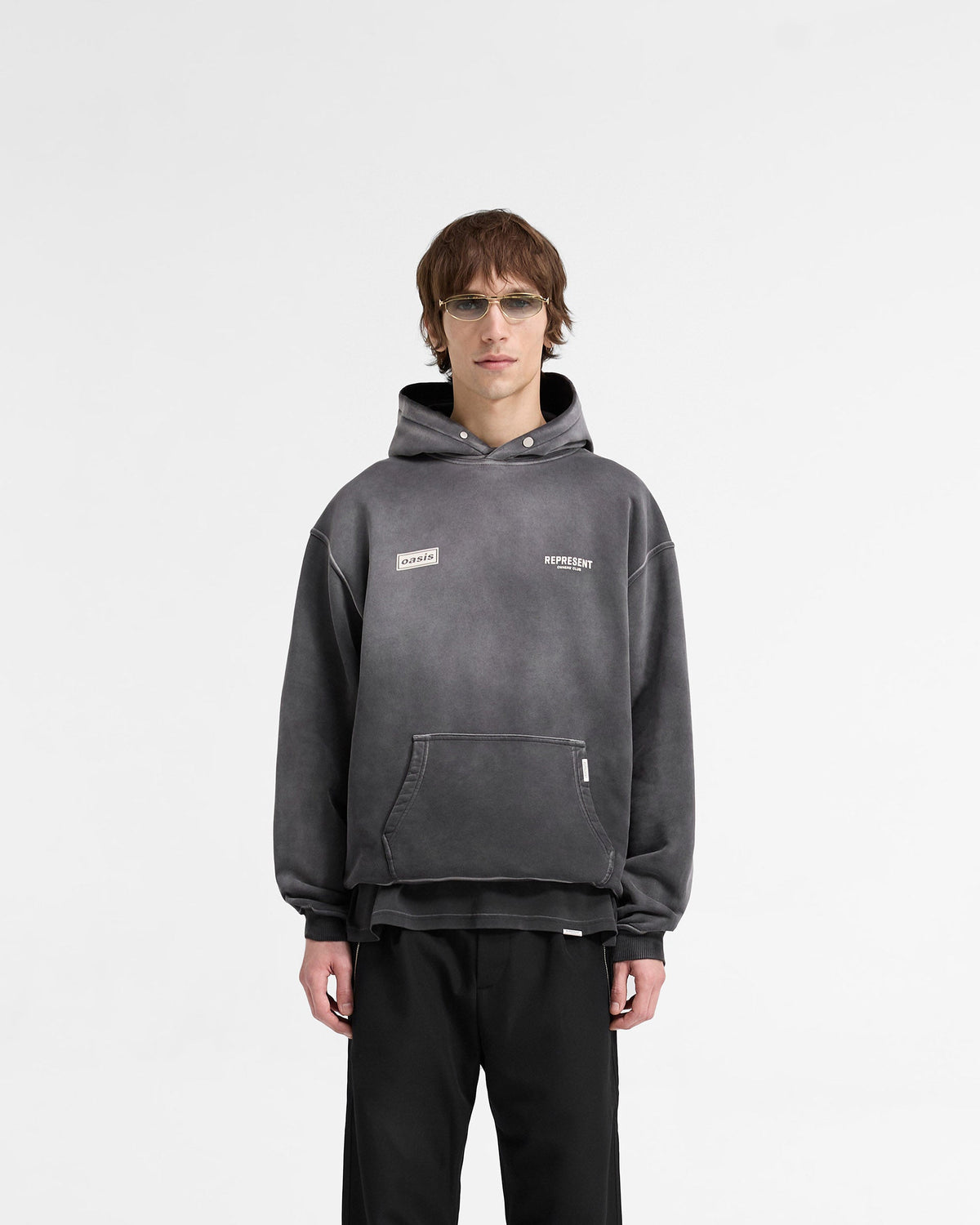 REPRESENT Represent X Oasis Owners Club Hoodie - Stained Black