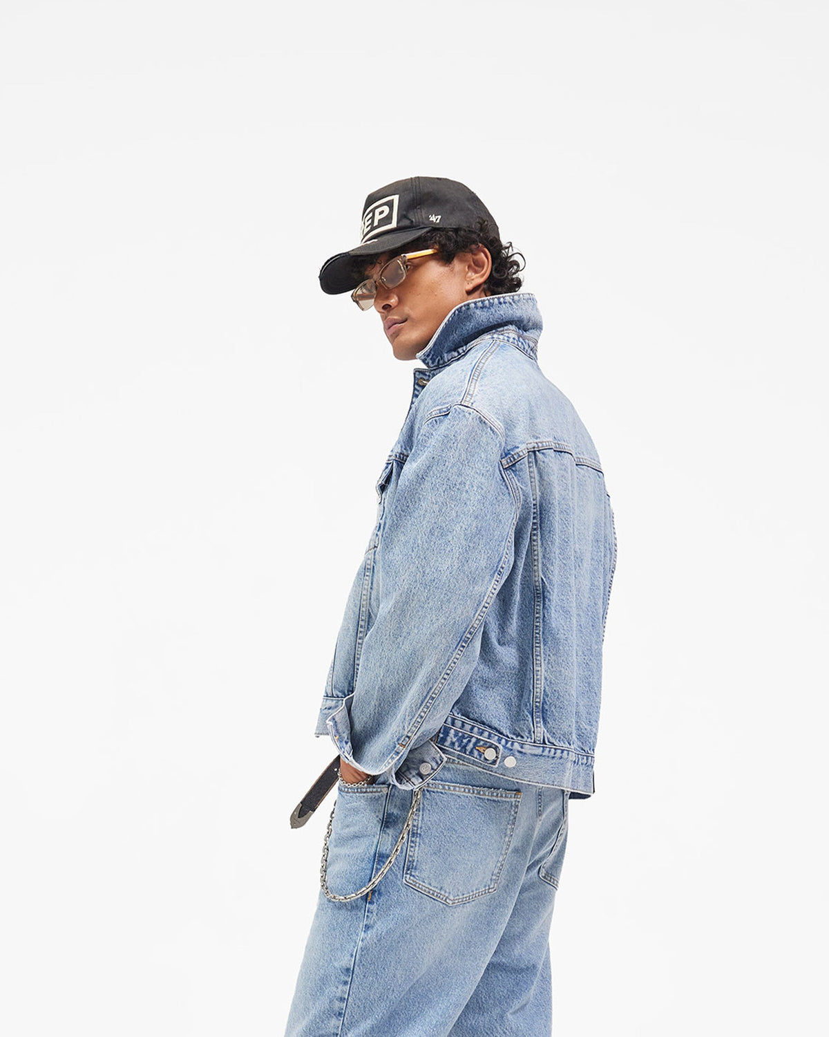 REPRESENT Trucker Jacket - Authentic Blue