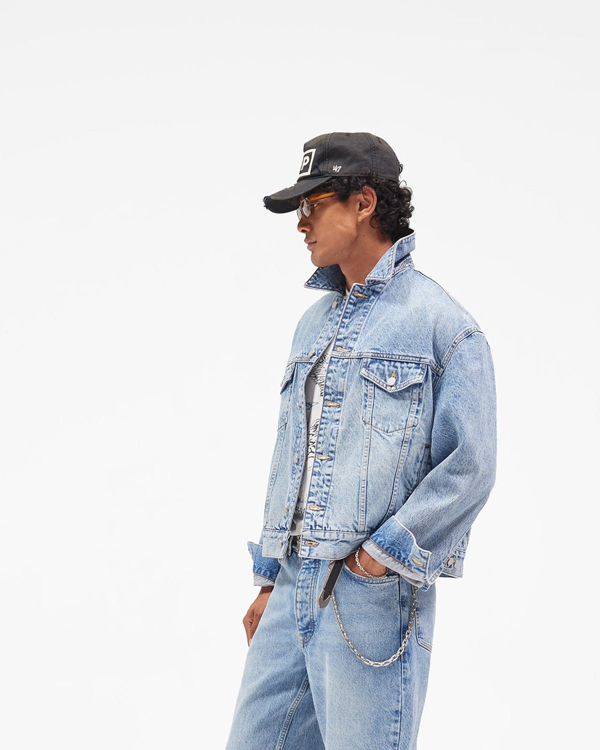 REPRESENT Trucker Jacket - Authentic Blue