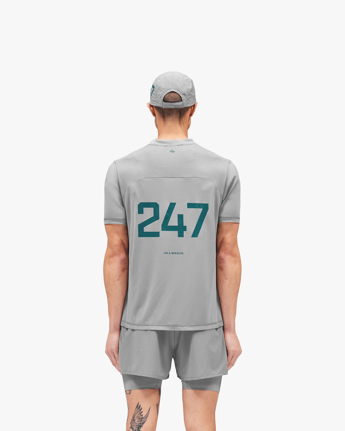 REPRESENT 247 Numbers T-Shirt - Graphite Grey