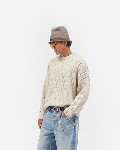REPRESENT Distress Knit Sweater - Taupe