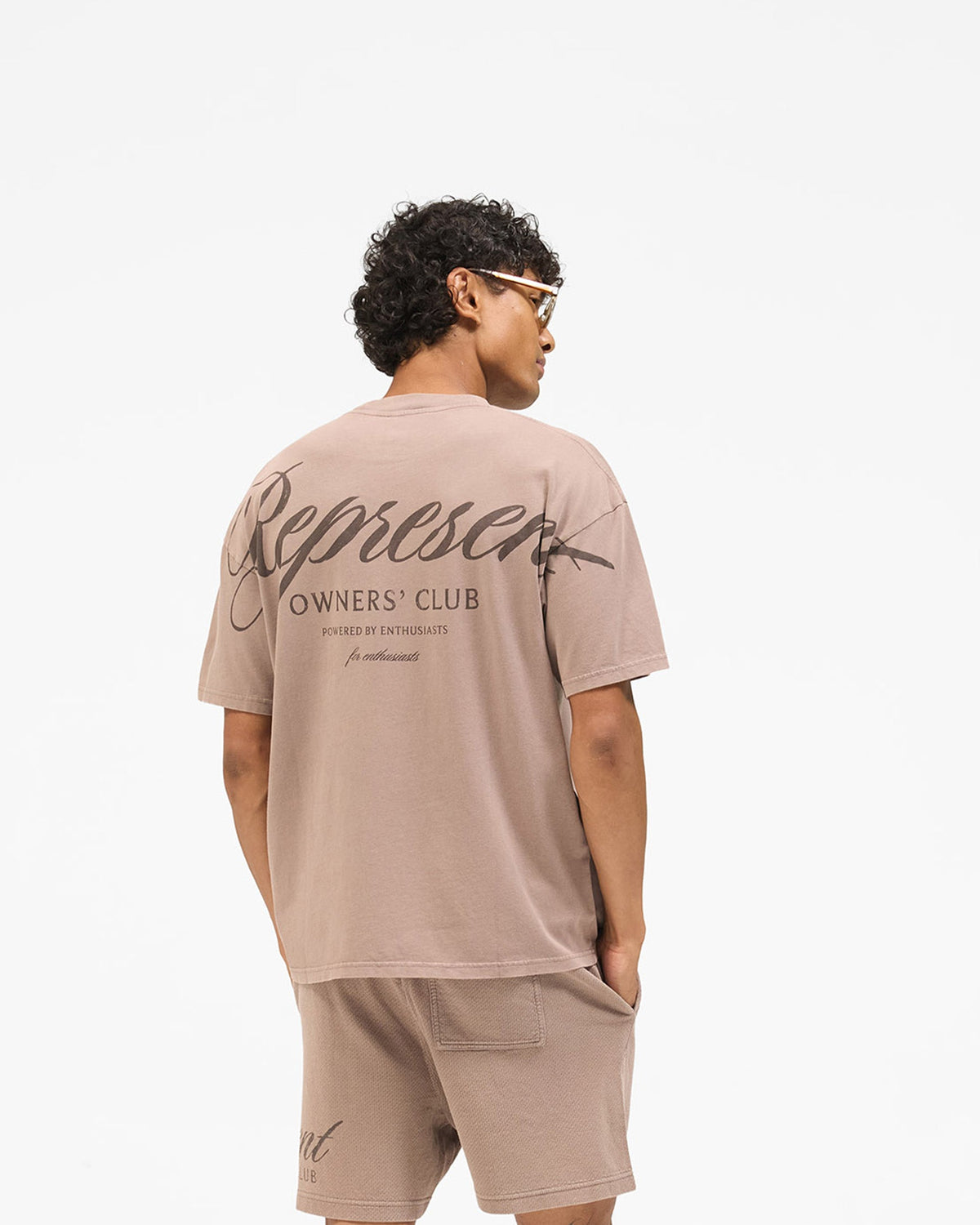 REPRESENT Represent Owners Club Script T-Shirt - Truffle