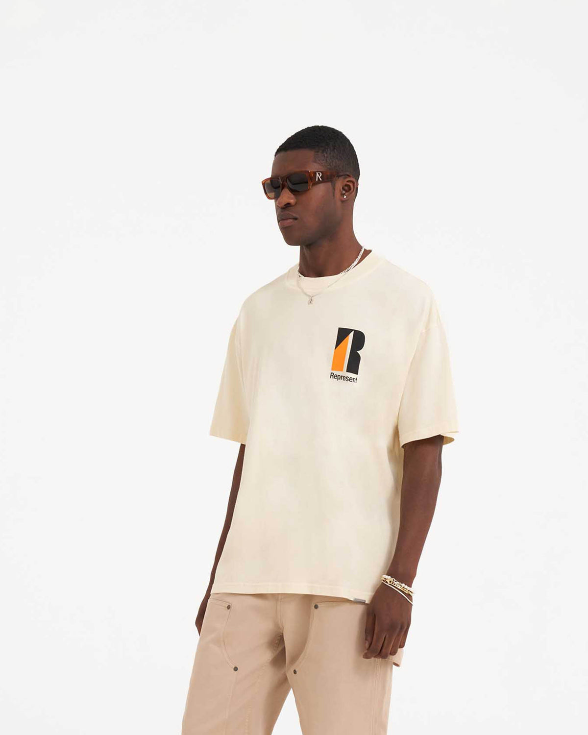 REPRESENT Decade Of Speed T-Shirt - Cream