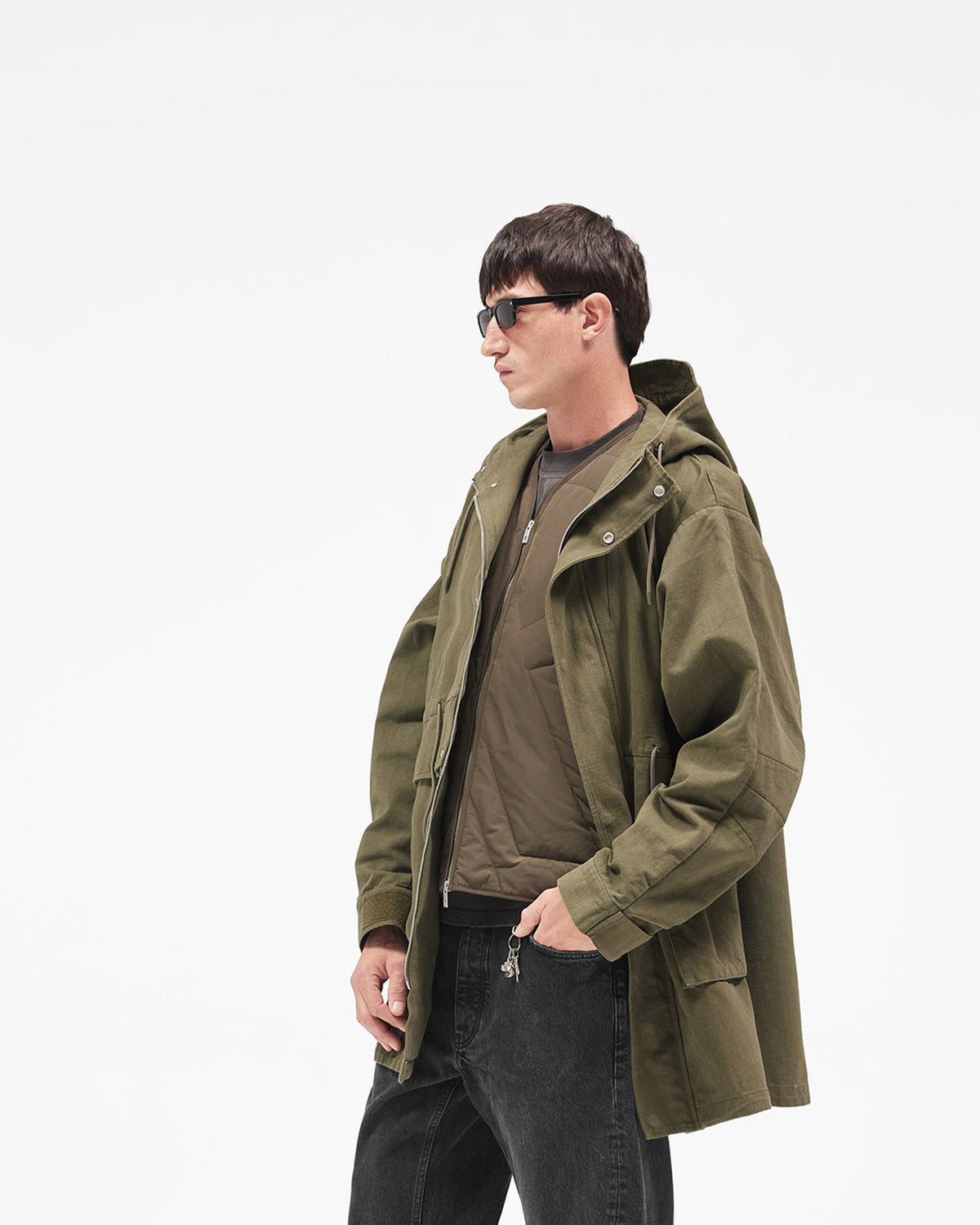 REPRESENT Outlander Parka - Olive Night