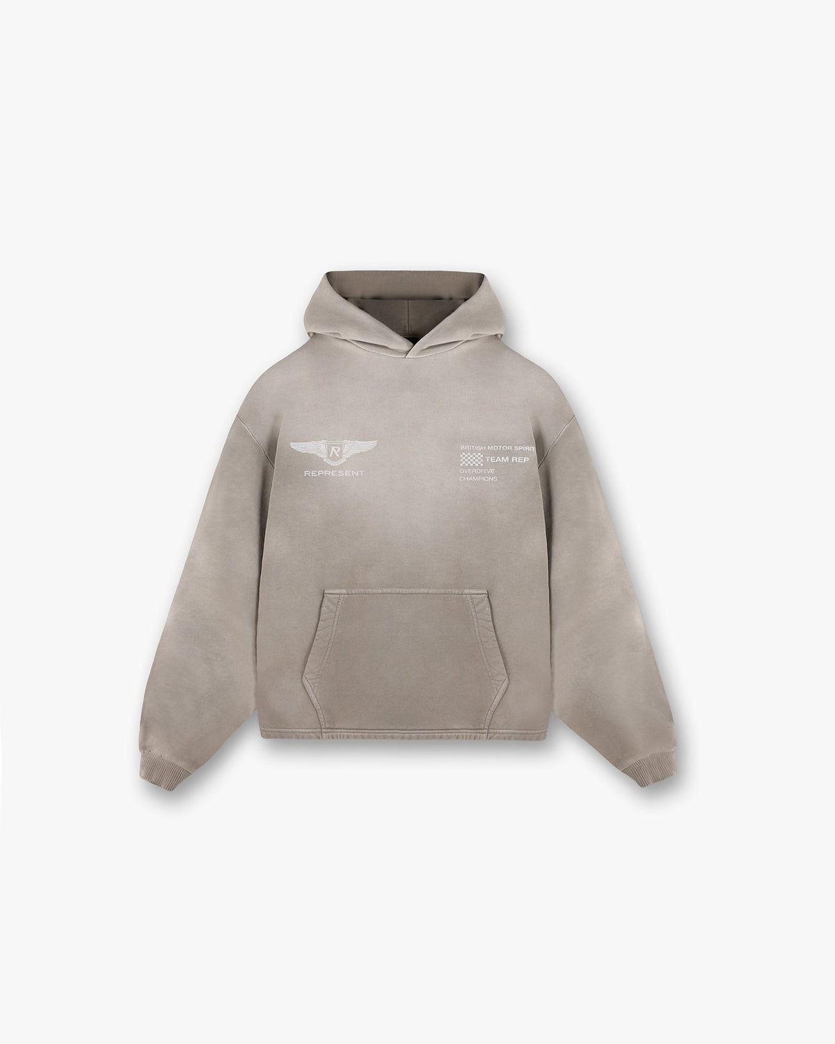 REPRESENT Team Rep Hoodie - Dark Taupe