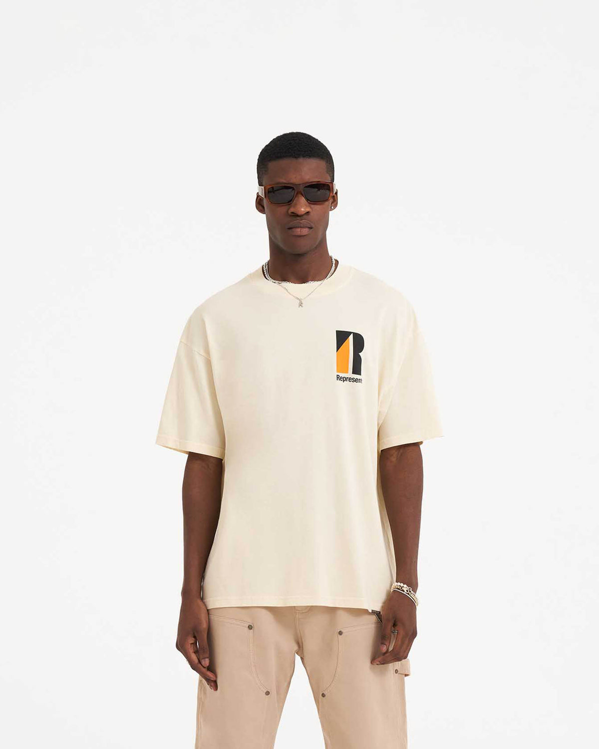 REPRESENT Decade Of Speed T-Shirt - Cream