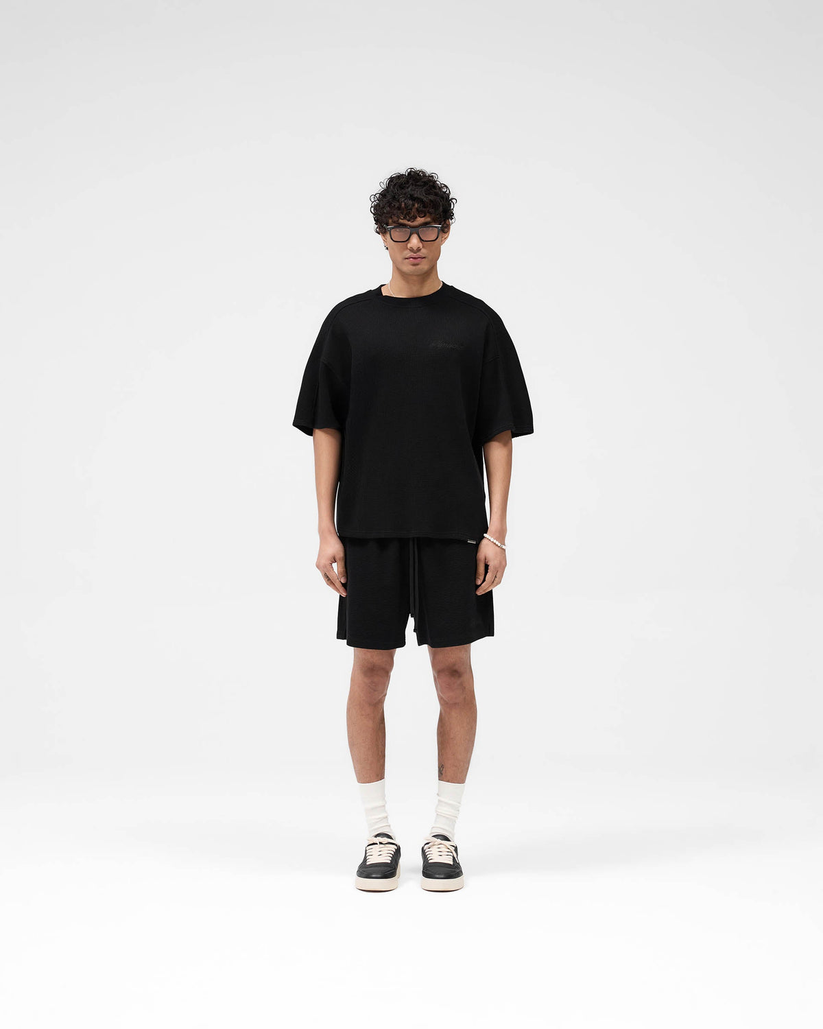 REPRESENT Waffle T-Shirt - Jet Black