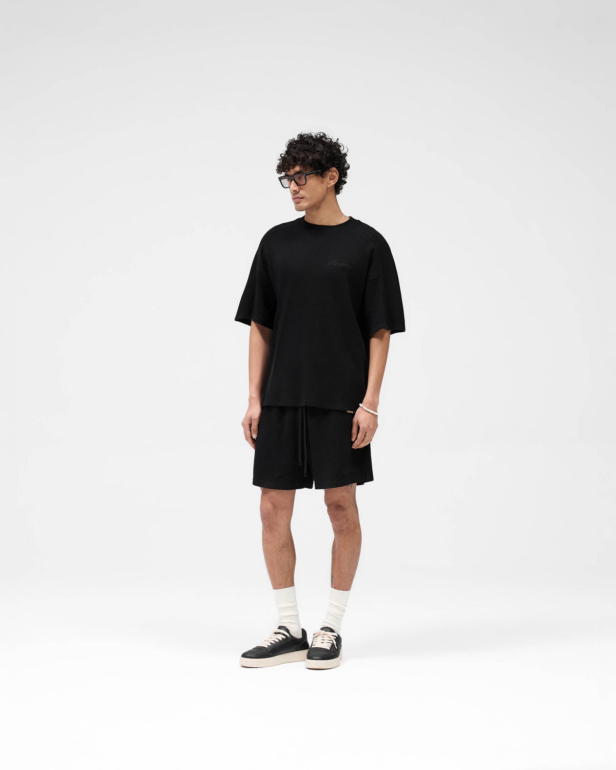 REPRESENT Waffle T-Shirt - Jet Black