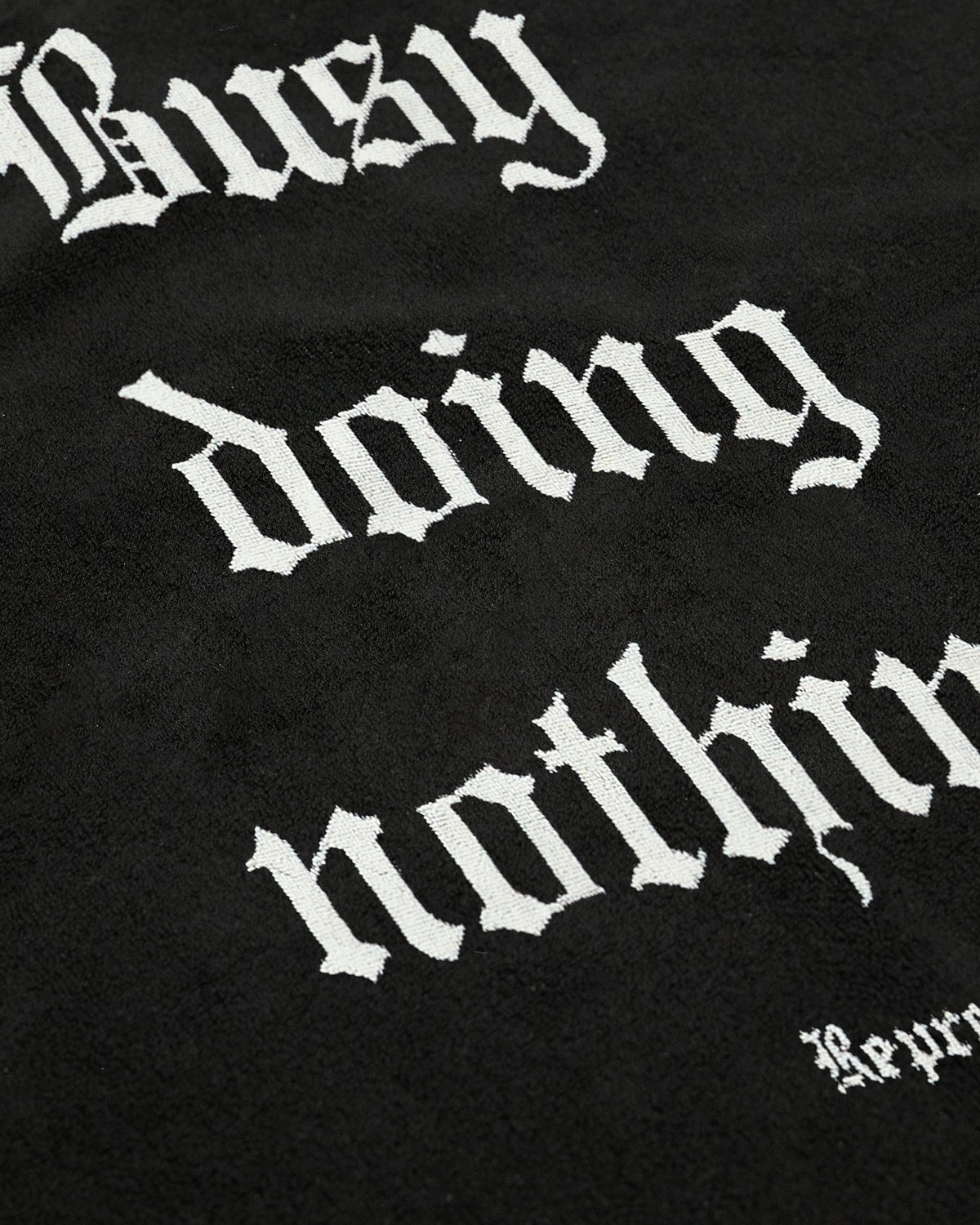 REPRESENT Busy Doing Nothing Beach Towel - Jet Black