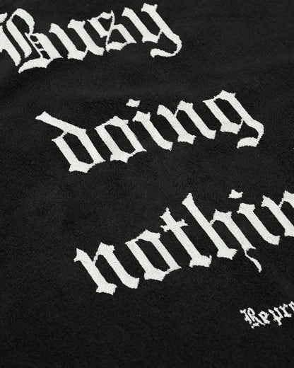 REPRESENT Busy Doing Nothing Beach Towel - Jet Black