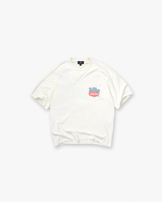 REPRESENT Represent x Beach Boys Americas Band T-Shirt - Flat White
