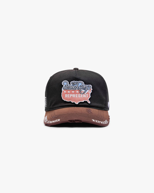 REPRESENT Represent x Beach Boys Endless Summer x 47 Cap - Washed Black