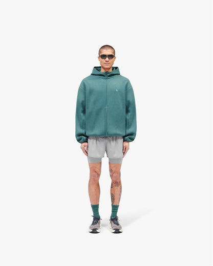 REPRESENT 247 Form Zip Hoodie - Teal