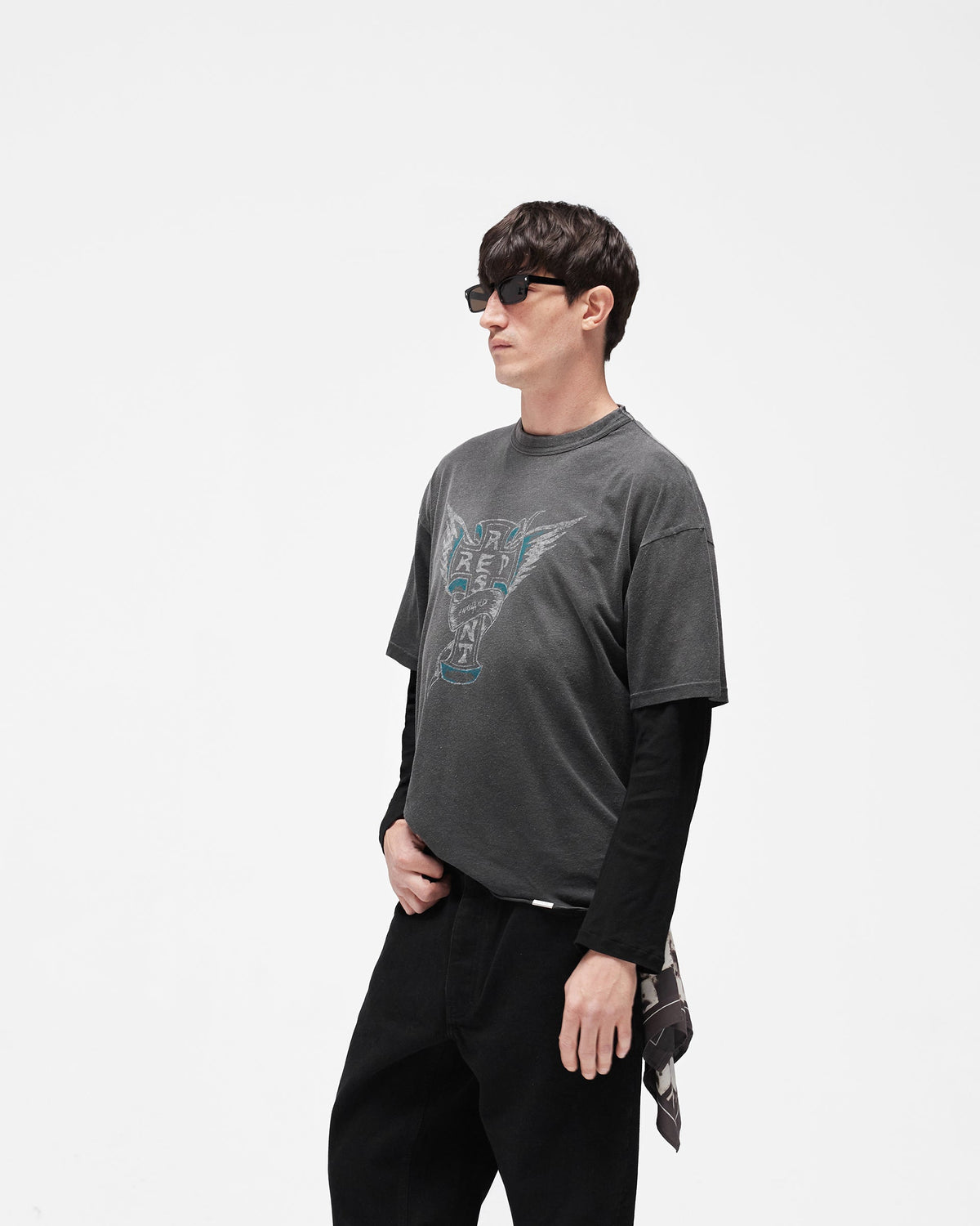 REPRESENT Westside T-Shirt - Stained Black