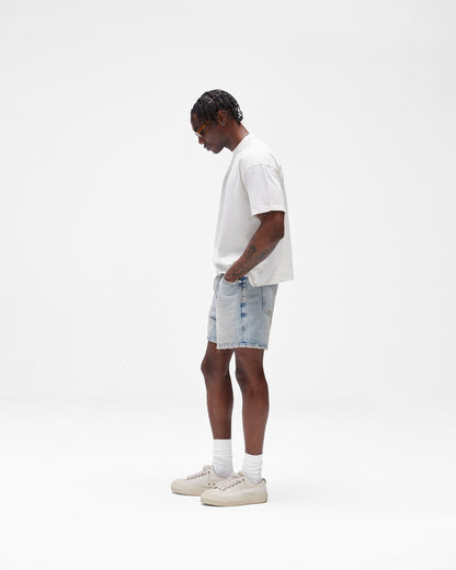 REPRESENT Busy Doing Nothing Denim Short - Dusty Blue