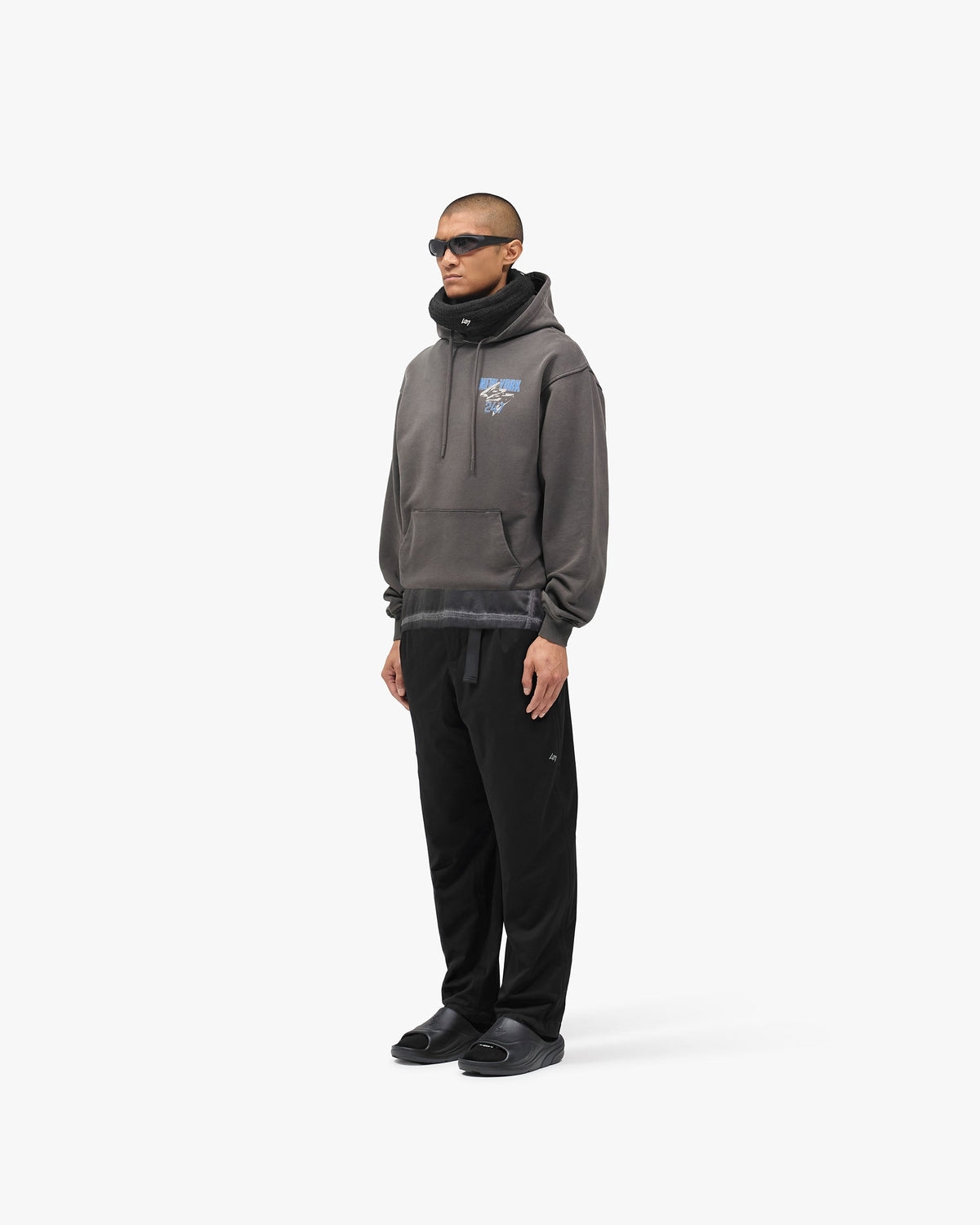 REPRESENT 247 New York Hoodie - Washed Grey