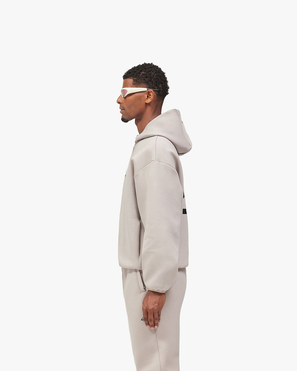REPRESENT 247 Form Zip Hoodie - Ash Grey