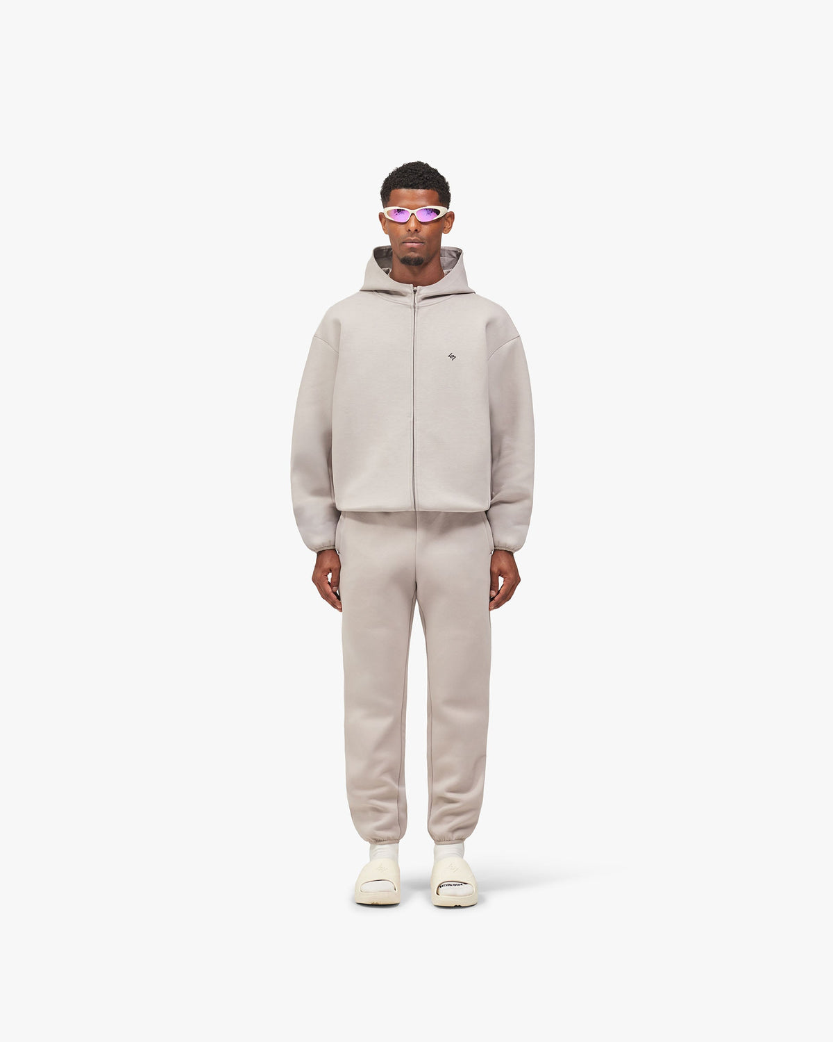 REPRESENT 247 Form Zip Hoodie - Ash Grey