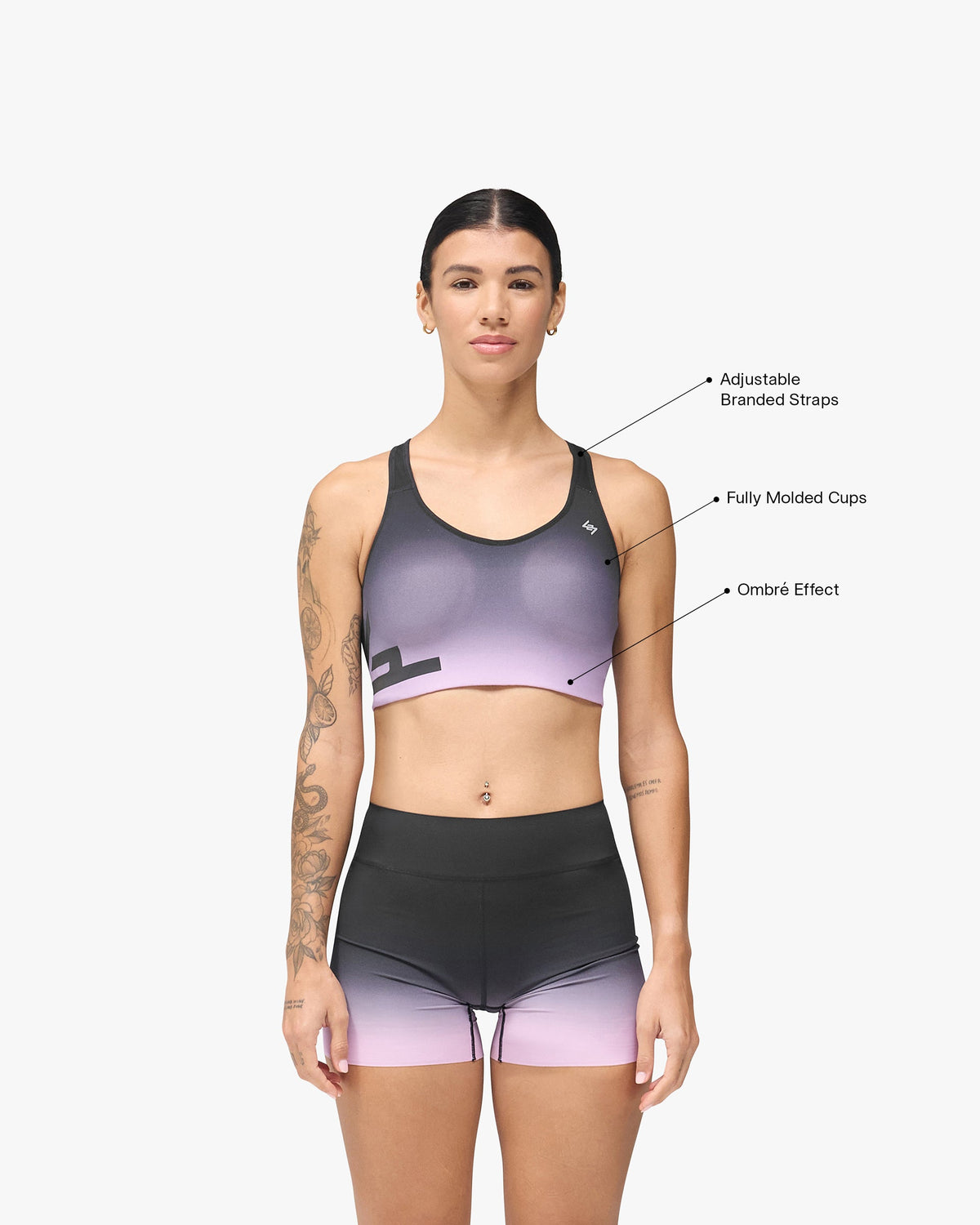 REPRESENT 247 On A Mission High Support Sports Bra - 247 Ombre