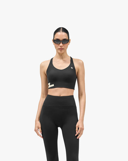REPRESENT 247 On A Mission High Support Sports Bra - Jet Black