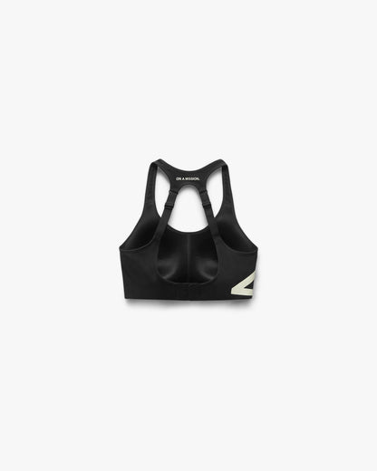 REPRESENT 247 On A Mission High Support Sports Bra - Jet Black