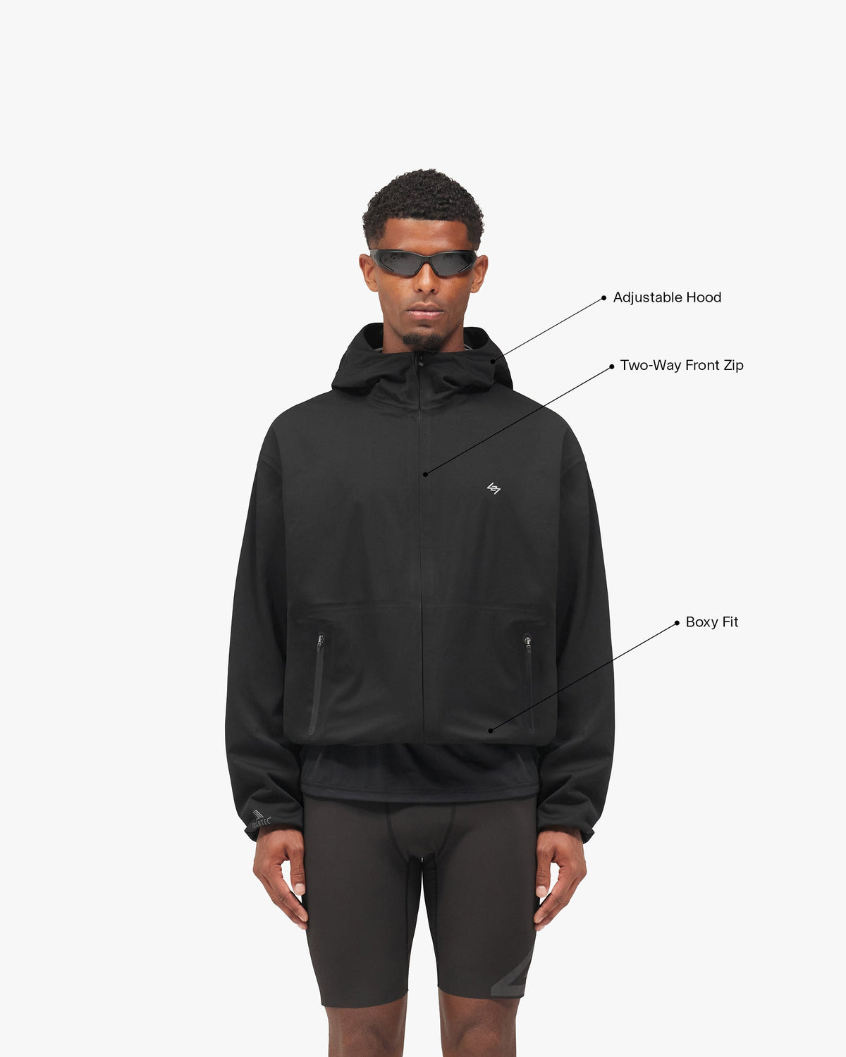 REPRESENT 247 Power Shield™  Windbreaker - Jet Black