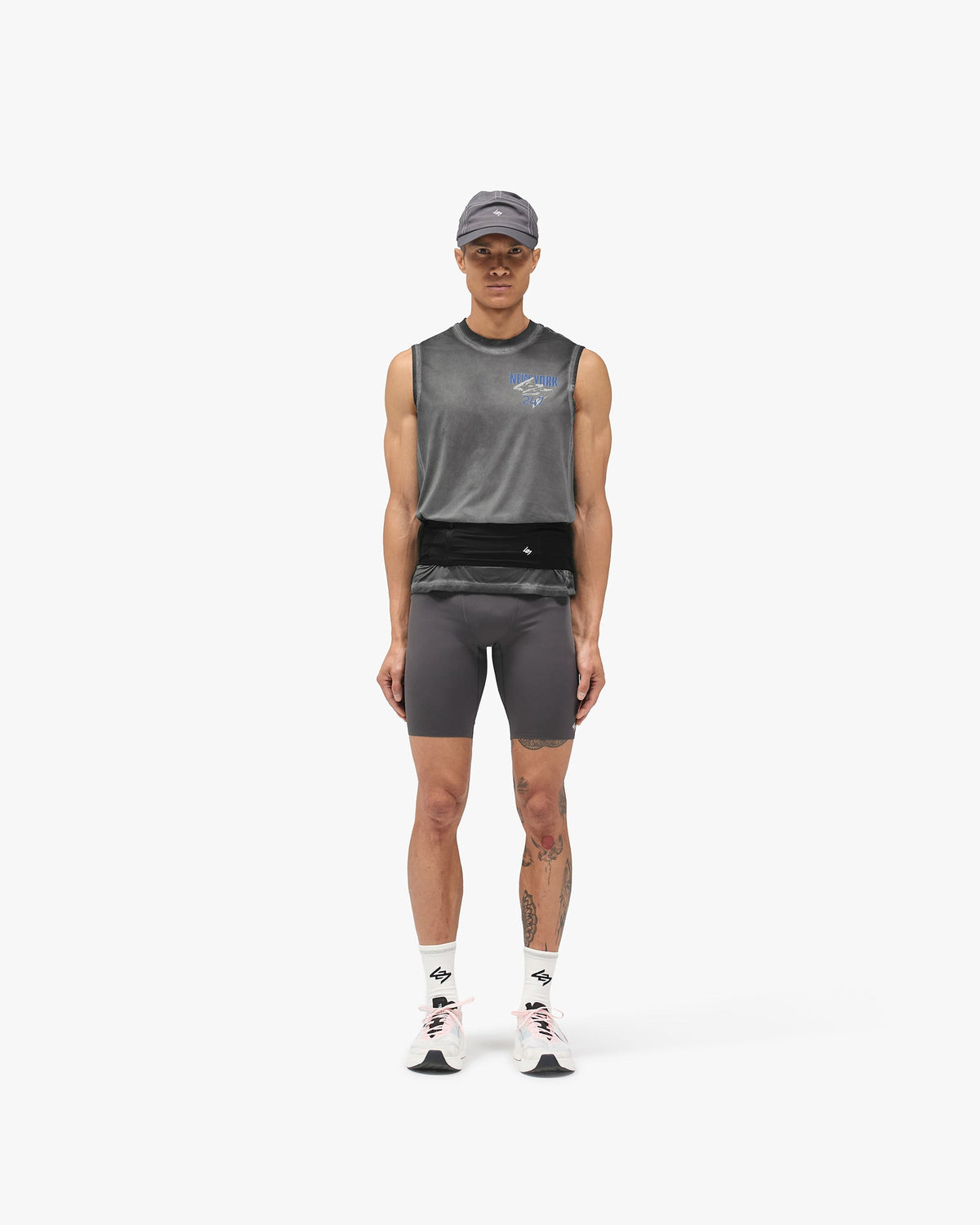 REPRESENT 247 Race Half Tight - Washed Grey