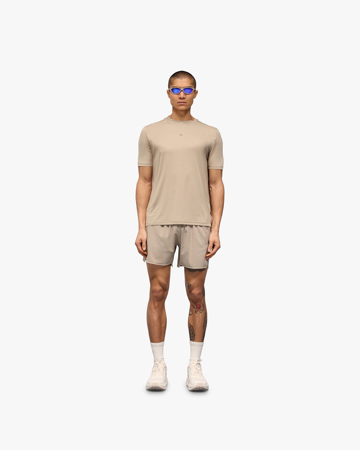 REPRESENT 247 Contour Run T-Shirt - Pebble