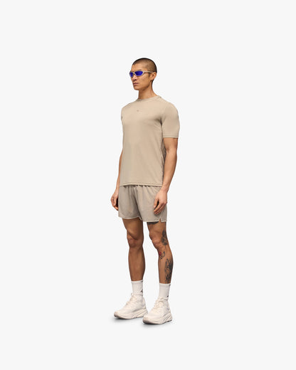 REPRESENT 247 Contour Run T-Shirt - Pebble