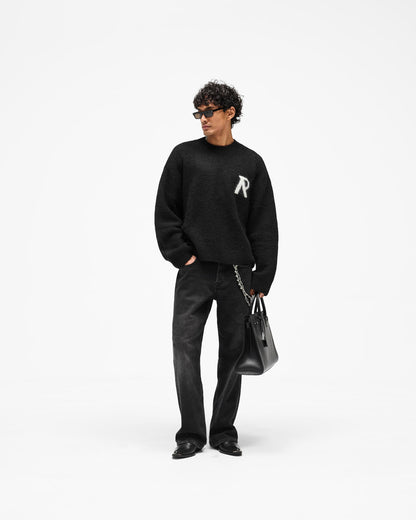 REPRESENT Logo Knit Sweater - Jet Black
