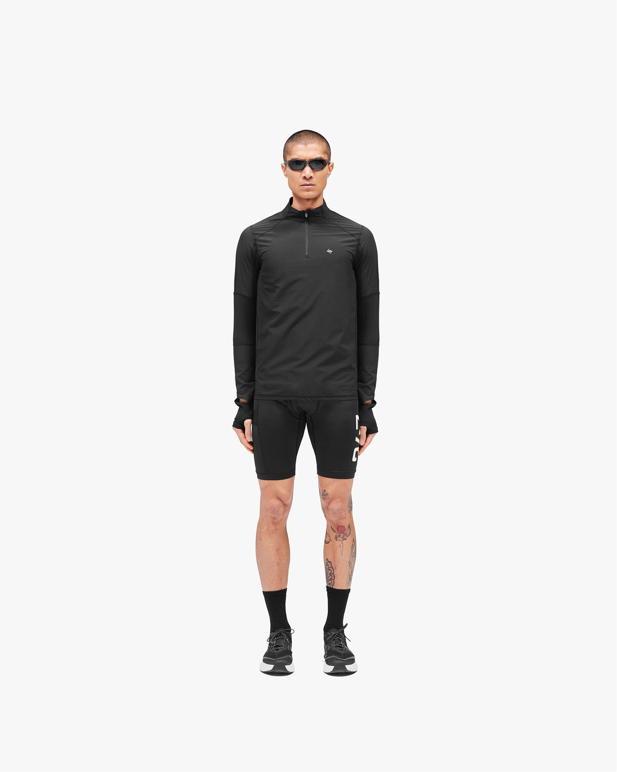 REPRESENT 247 Run Quarter Zip - Jet Black