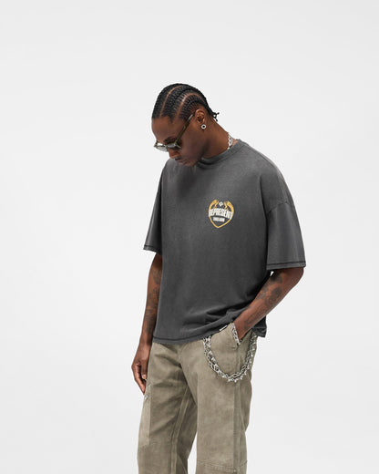 REPRESENT Angel Border T-Shirt - Stained Black