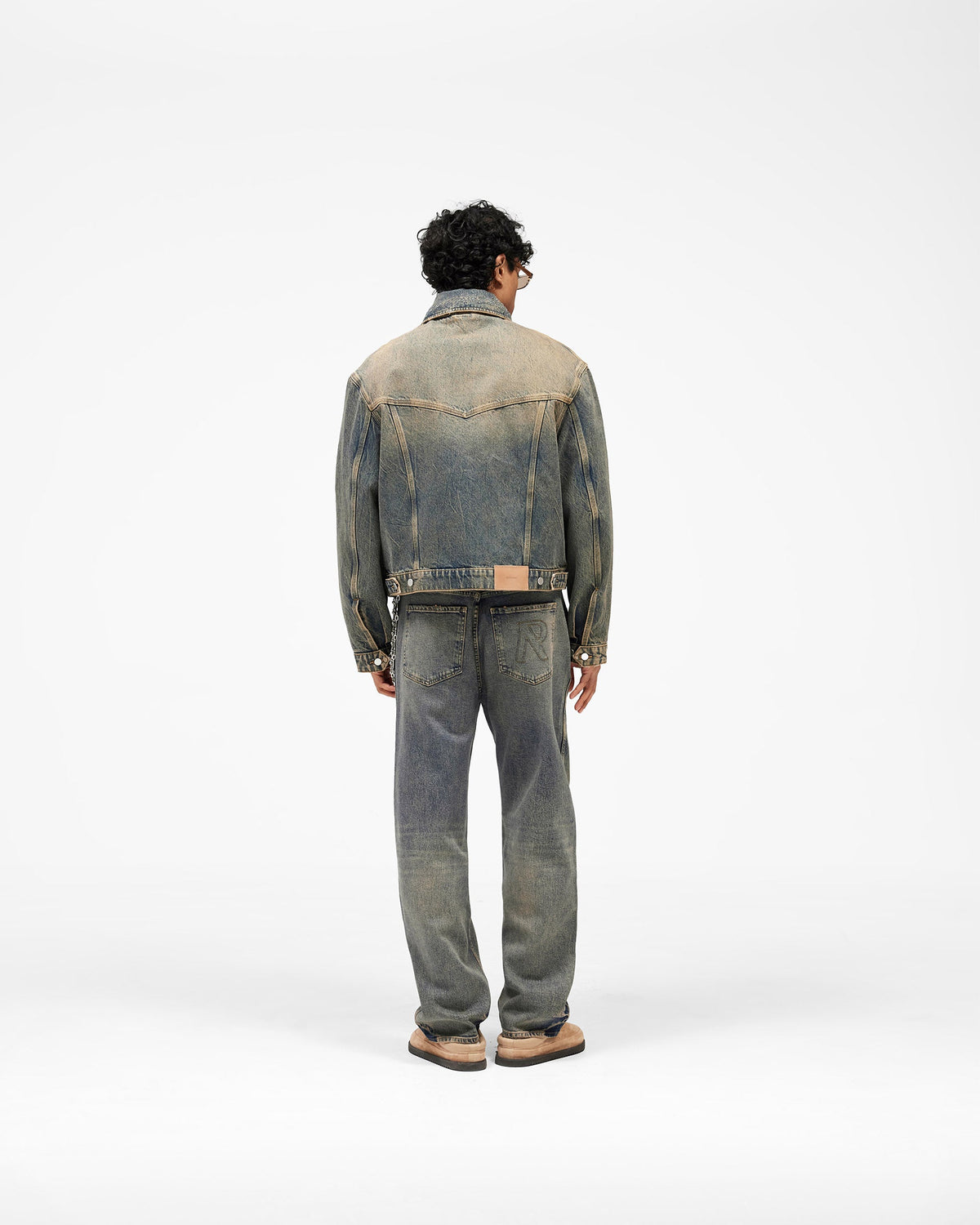 REPRESENT Denim Trucker - Blue Cream